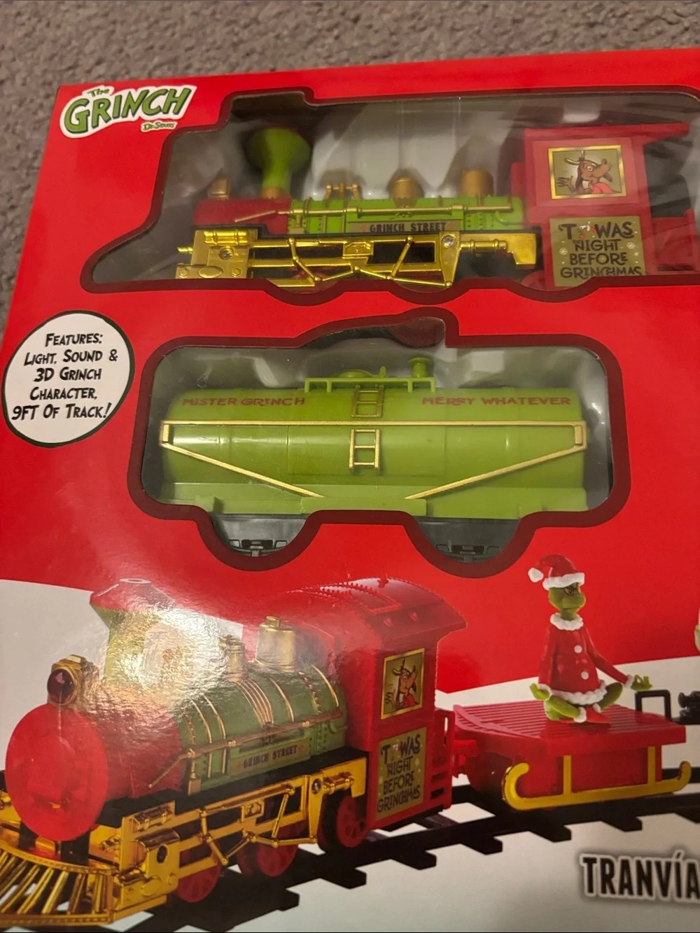 Grinch Express 12pc Train Set Christmas NIB